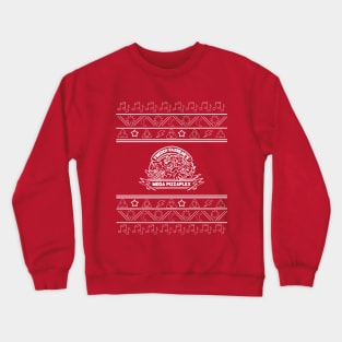 Ugly Mega Pizza Arcade Holiday Sweater Crewneck Sweatshirt